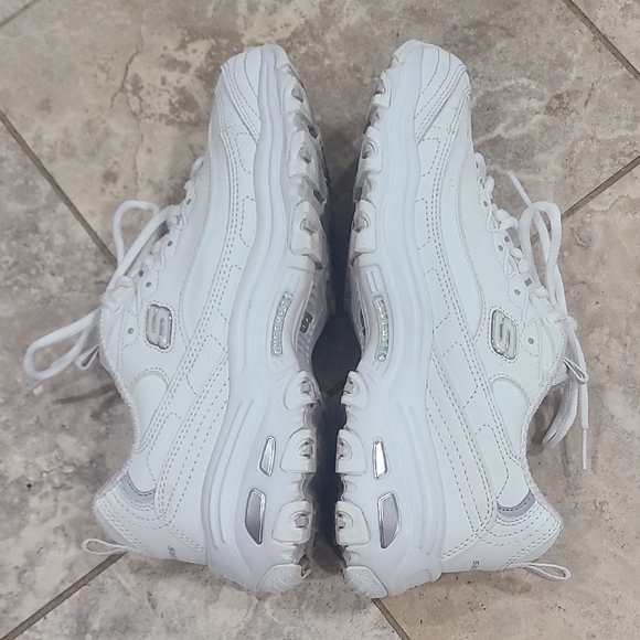 Skechers White Memory Foam Sneakers - Picture 5 of 10